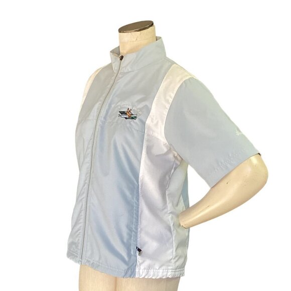 VTG Adidas L ClimaShell Wind Full Zip Jacket Top Chateau Whistler Golf Club 177C - Picture 4 of 10